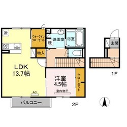 D-room土居田の物件間取画像